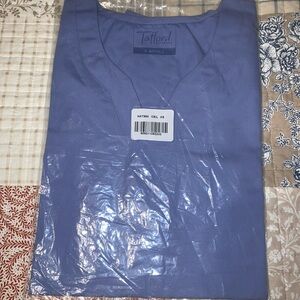 Tafford Ceil Blue Scrub Top X-Small